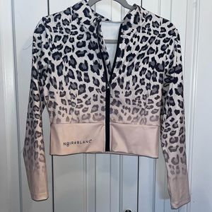 NOIRE BLANC CROPPED ATHLETIC JACKET